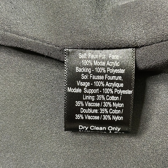 WAYF Where Are You From Women’s Black Faux Fur Fuzzy Vest, size XS - Picture 6 of 10